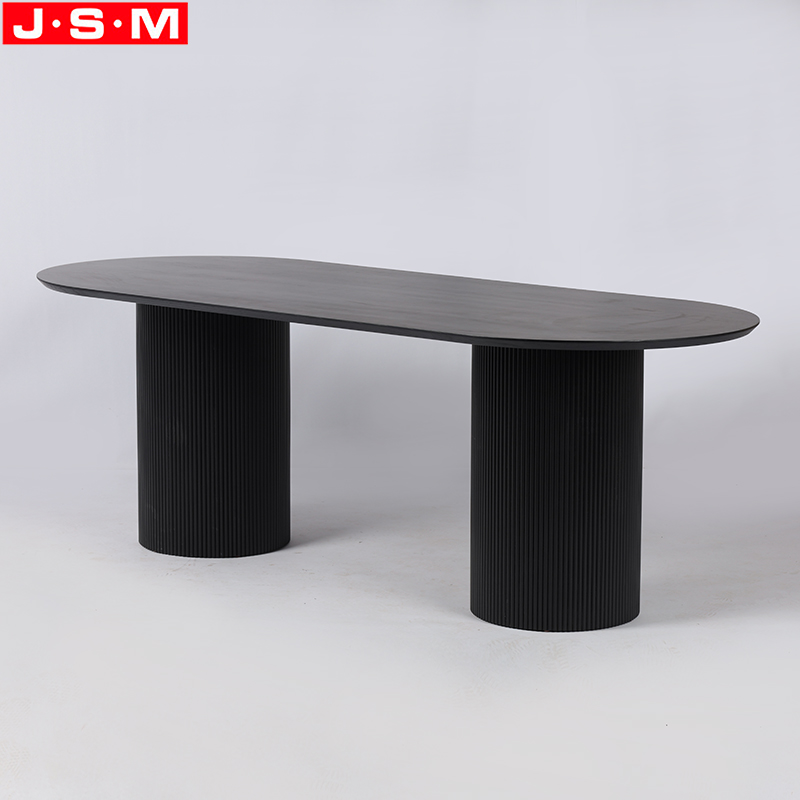 Luxury Modern Restaurant Modern Design Rectangle Shape Wood Dining Table Plywood with ash veneer top