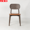 Modern Nordic Design Wooden Legs Restaurant Cafe Dining Chair With Cushion Seat