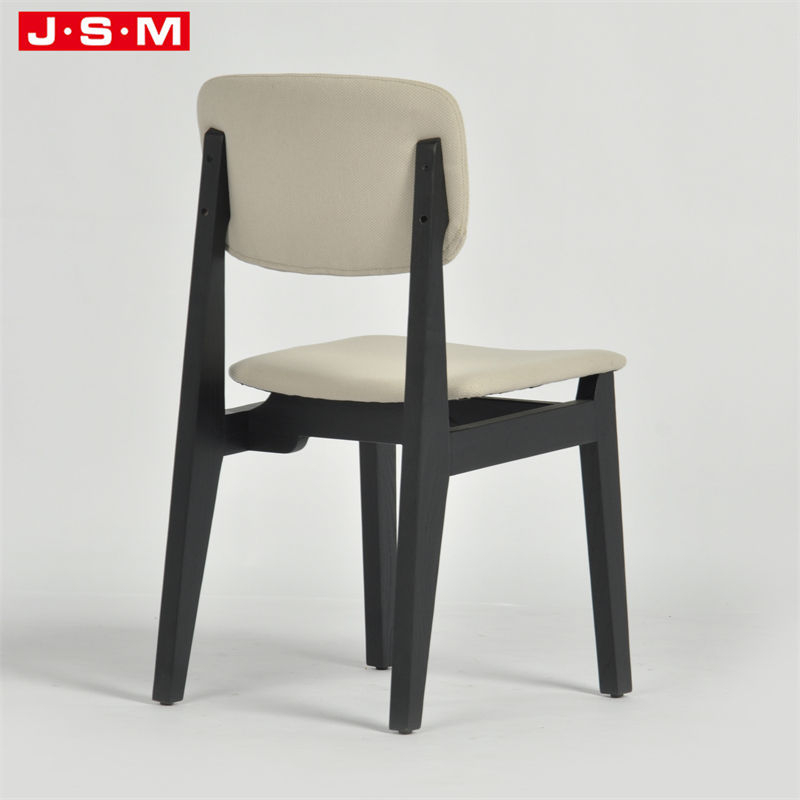 High Quality American Style Long Back Solid Wood Leather Dining Chair