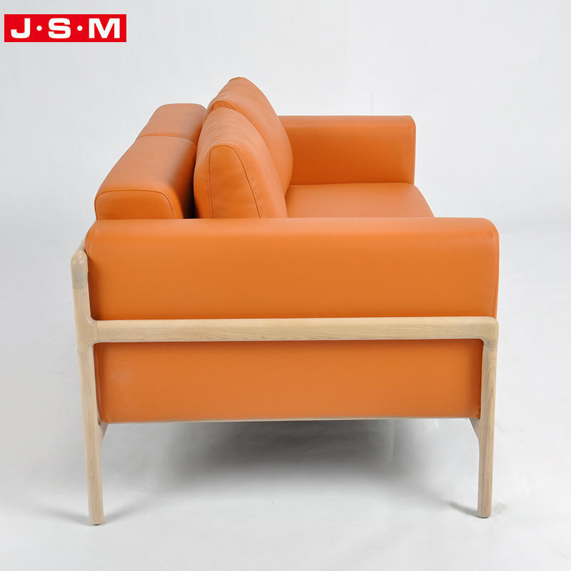 Best Modern Villa Furniture Living Room Leather Modular Seat Soft Sofa For Cafe