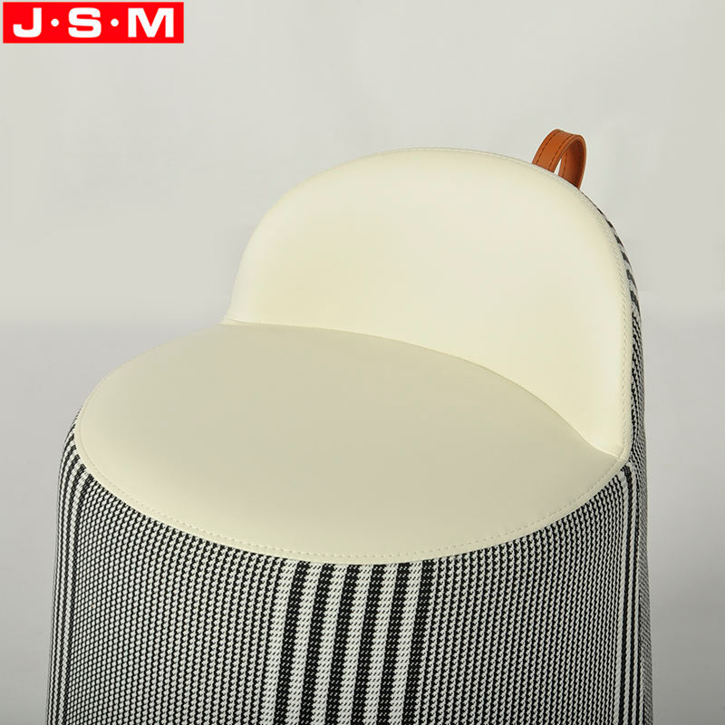 Wholesale Nordic Living Room Furniture Wooden Frame Foam And Fabric Ottoman Stool