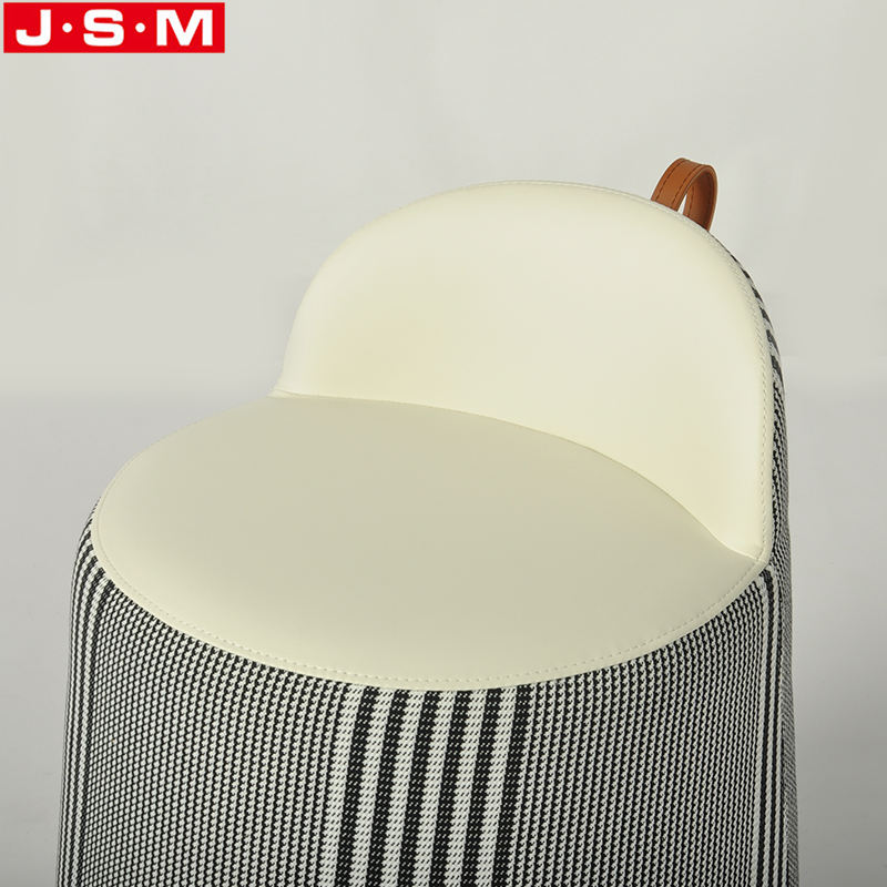 Wholesale Nordic Living Room Furniture Wooden Frame Foam And Fabric Ottoman Stool