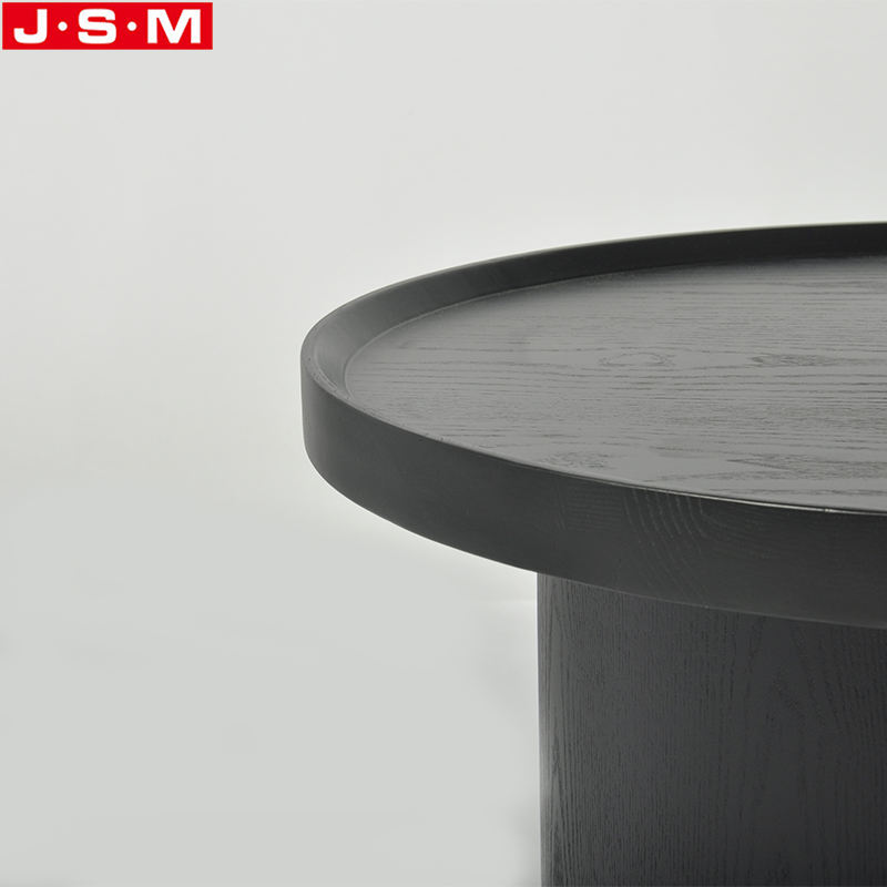 Nordic Home Coffee Shop Farm Patio Small Low Round Ash Timber Frame Coffee Table