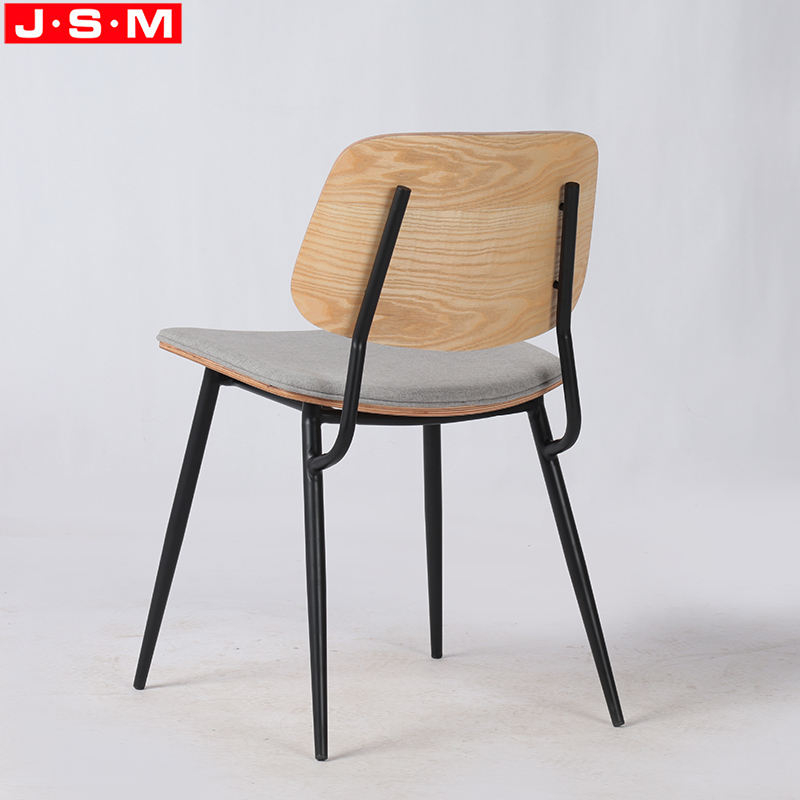 Hot Sale High Quality Metal Frame Multifunctional Steel-wood Dining Chair
