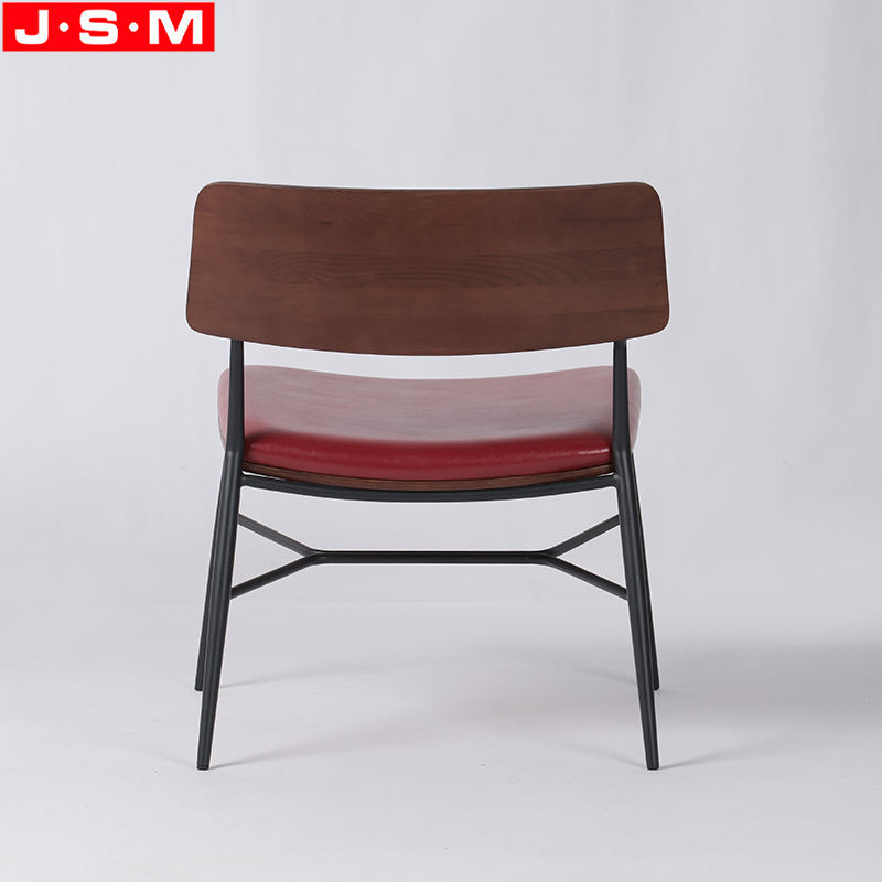French Metal High Back Accent Leather Living Room Seating Chairs Armchair