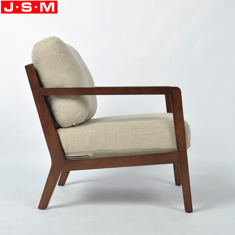 Upholstery Home Furniture Dining Room Cushion Seat Fabric Wooden Armchair