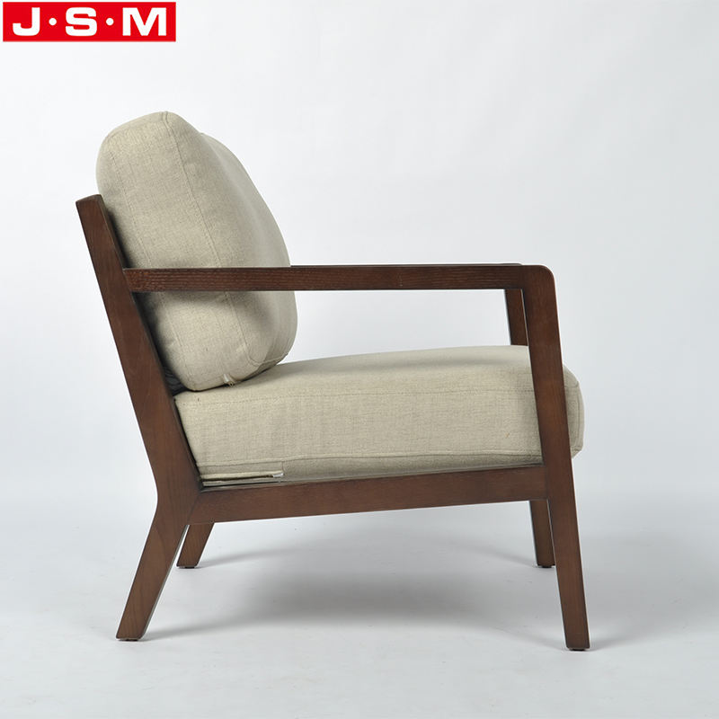 Upholstery Home Furniture Dining Room Cushion Seat Fabric Wooden Armchair