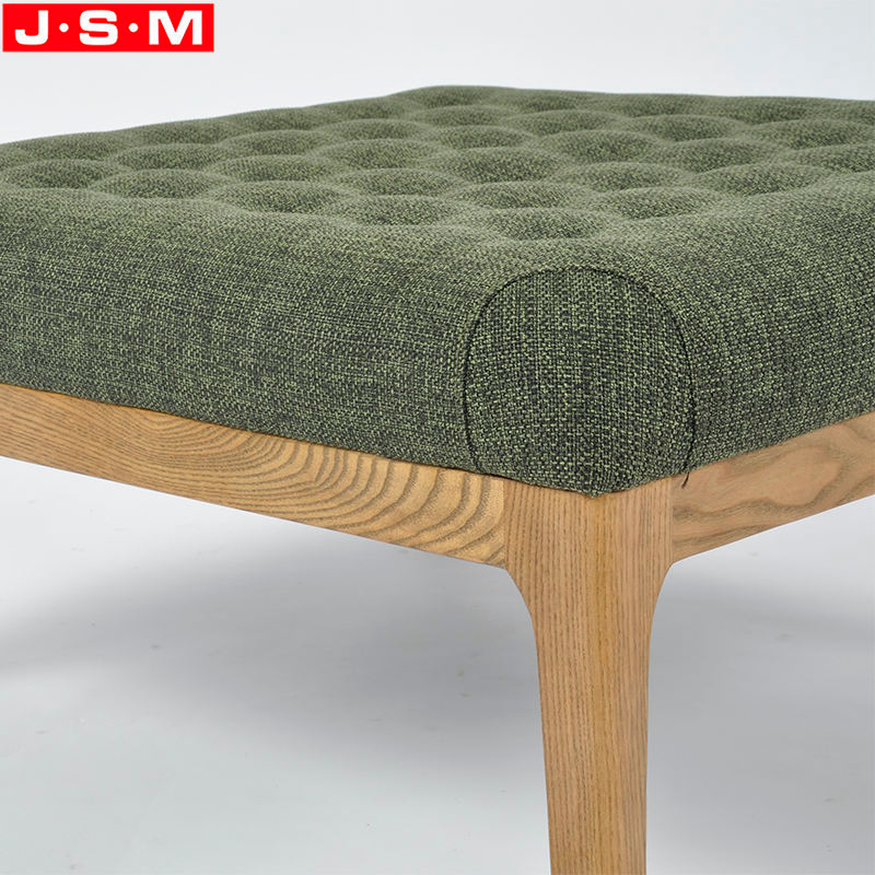 High Quality Bedroom Ottoman Stool Square Fabric Living Room Furniture Ottoman