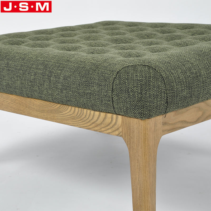 High Quality Bedroom Ottoman Stool Square Fabric Living Room Furniture Ottoman