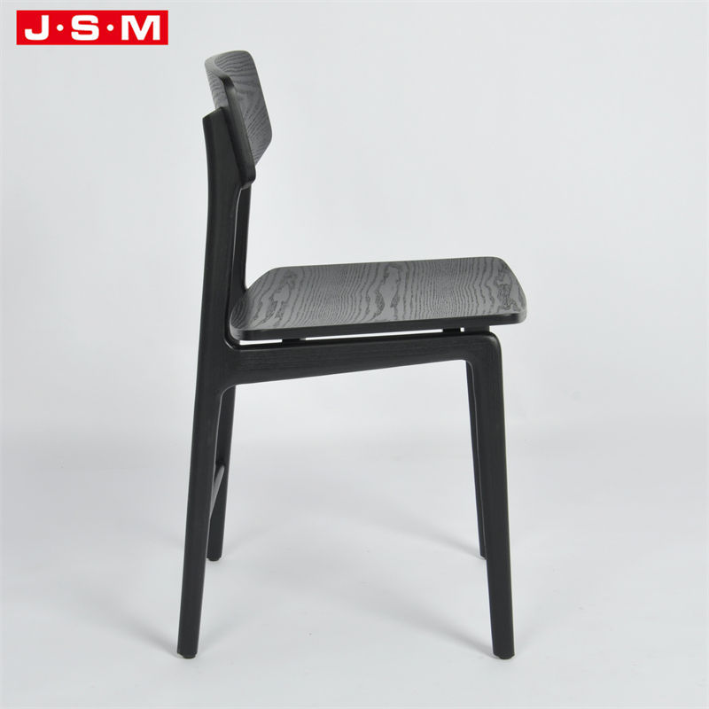 Popular Lodge Indoor Outdoor Black Ash Timber Frame Dining Chair