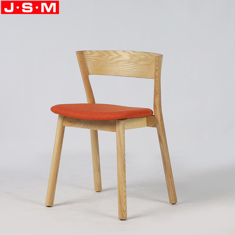 Modern Wooden Kitchen Low Slope Arm Dining Chairs With Armrests