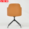 China Sale Visitor Wooden Frame Swivel Ergonomic Leather Chair Comfortable Office Chair