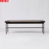 Modern Ash Timber Surround Leg Chairs Dining Bench Chairs Long Hotel Bench Chair