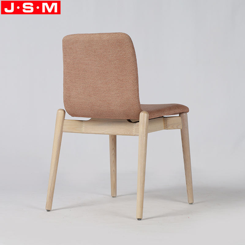 Nordic Fabric Kitchen Dining Room Furniture Chair Wooden Restaurant Dining Chair