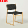 Modern Armless Rattan Weave Seat And Back Dining Chair For Restaurant