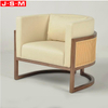 Contemporary Design Ash Timber Base Sofa Back Armrest Single Sofa Armchair