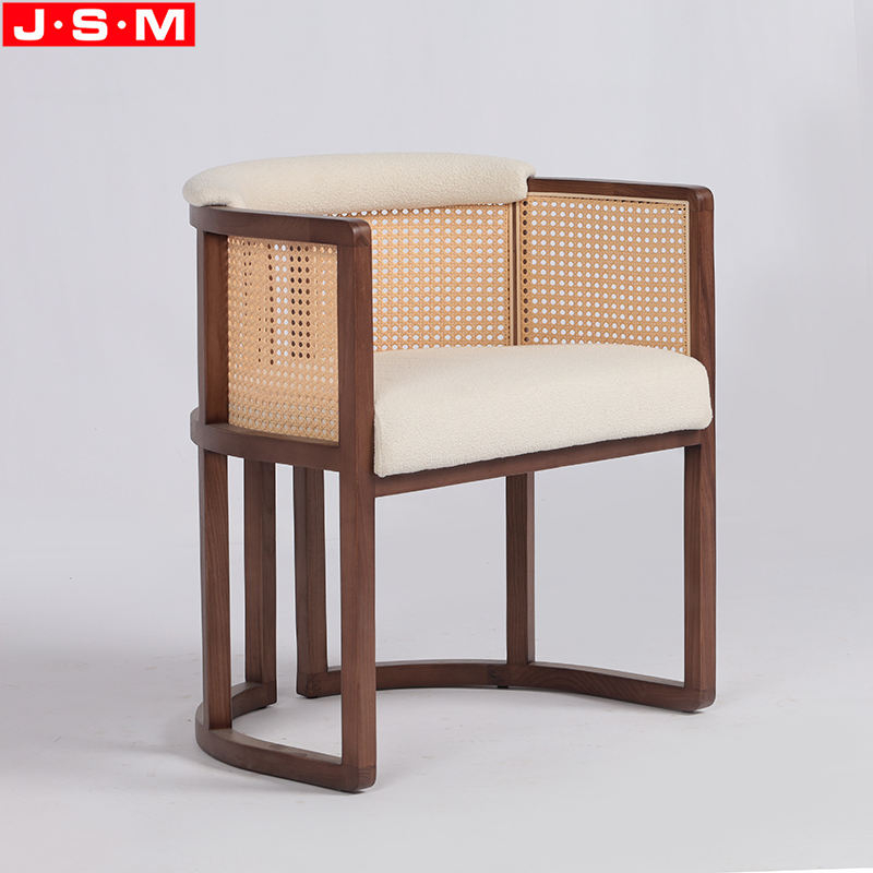 Wholesale Kitchen Furniture Wooden Chair Round Dining Chair With Armrest