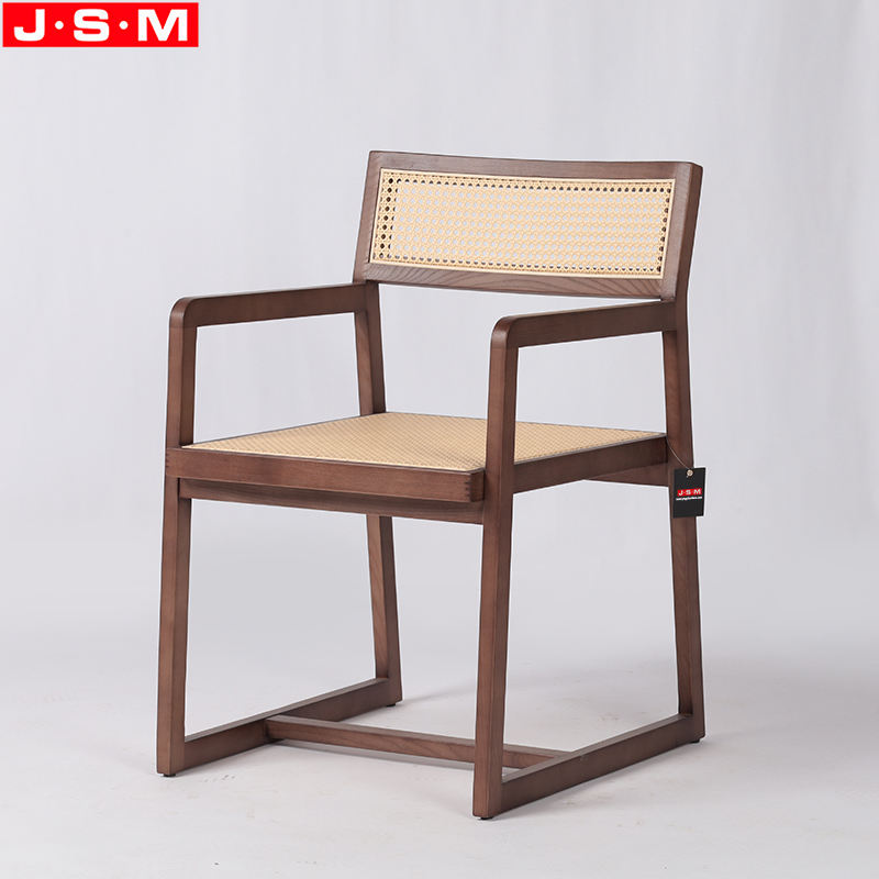 Chinese Style Chair Rattan Wooden Furniture Restaurant Dining Room Chair