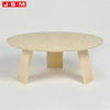 Japanese Side Table Garden Furniture Solid Wood Round Coffee Table