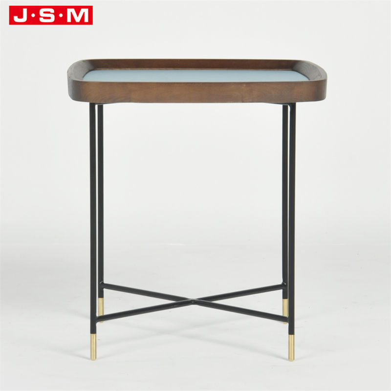 Modern Outdoor Coffee Bubble Tea Working Shape Square Coffee Table