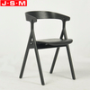 Home Furniture Coffee Restaurant Veneer Back And Seat Armchair Ash Timer Frame Dining Chair