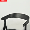 Home Furniture Coffee Restaurant Veneer Back And Seat Armchair Ash Timer Frame Dining Chair