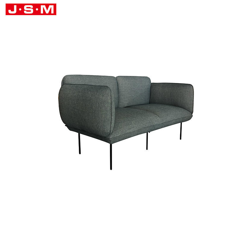 Living Room Furniture Metal Base Sofa Nordic Two Seater Sofa For Drawing Room
