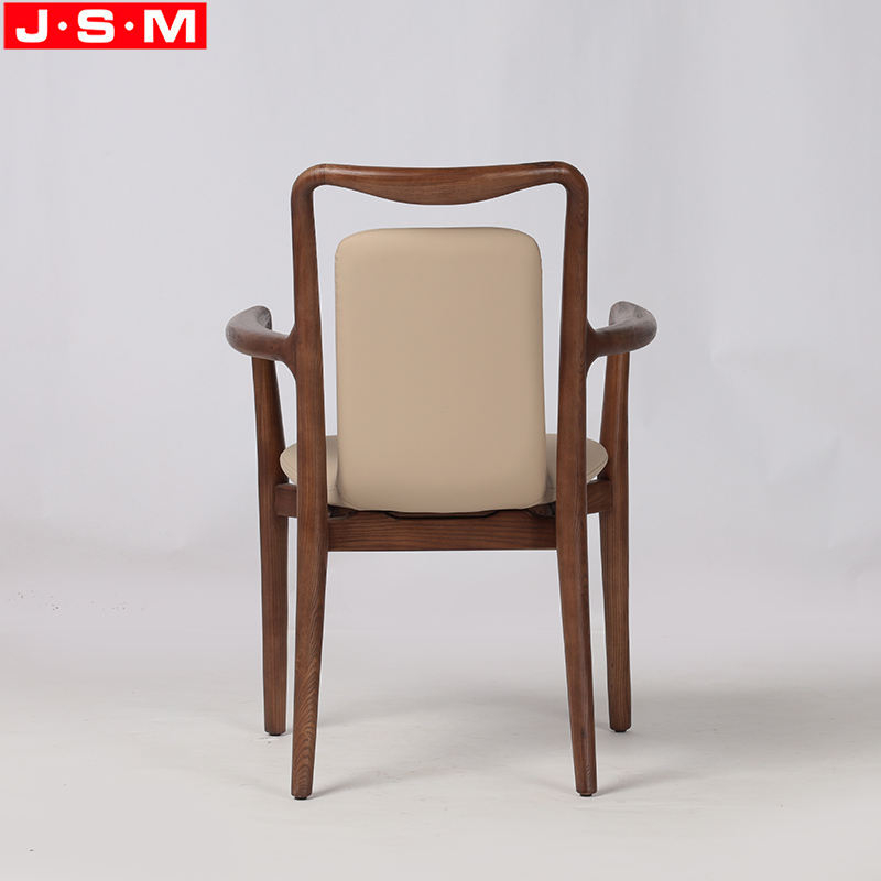 New Arrival Indoor Dining Room Furniture Fabric Dining Chair For Hotel Restaurant Wooden Chair