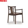 Fabric Upholstery Ash Solid Wood Frame Antique Home Furniture Dining Chair