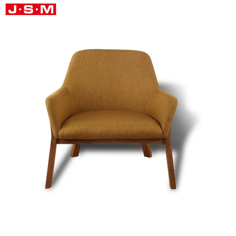 Nordic Style Wooden Frame Terrace Armchair For Bedroom Living Room