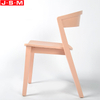 Nordic Retro Bedroom Dining Room Outdoor Pink Wooden Frame Dining Chairs