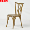 Unique Design Outdoor Restaurant Dining Room Wooden High Back Dining Chairs