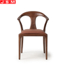 Modern Design Walnut Color Restaurant Cafe Ash Walnut Solid Wood Dining Chairs For Sale