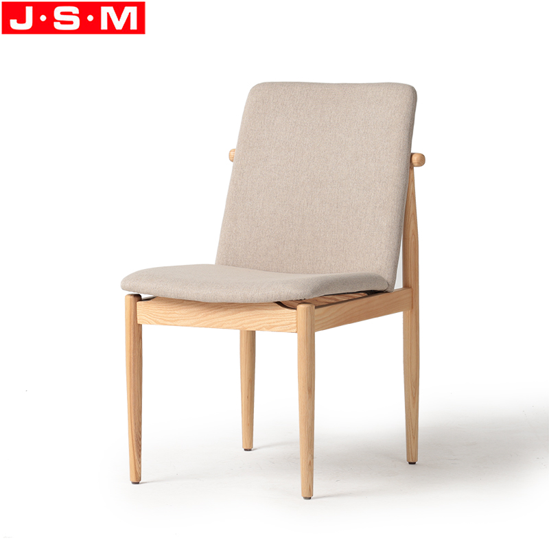 Wood And Fabric Dining Chair