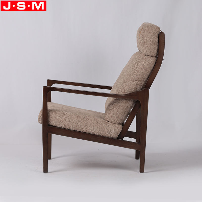Hot Selling Leisure Solid Wood Armchair Comfortable Seat Single Sofa Chair Living Room Armchair