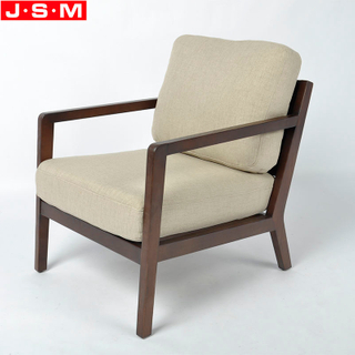 Upholstery Home Furniture Dining Room Cushion Seat Fabric Wooden Armchair