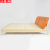 Modern Cushion Headboard Bedroom Furniture Ash Timber Wooden Bed