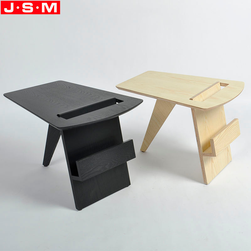 Good Price Outdoor Portable Stool Veneer Plywood Wooden Ottoman Stool