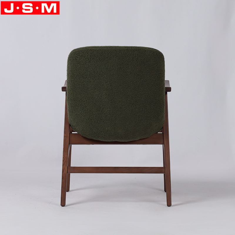 Luxury Design Fabric Leather Material Dining Chair With Armrests