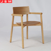 Hot Sale Veneer Back Outdoor Chair Wooden Restaurant Dining Chair With Arm