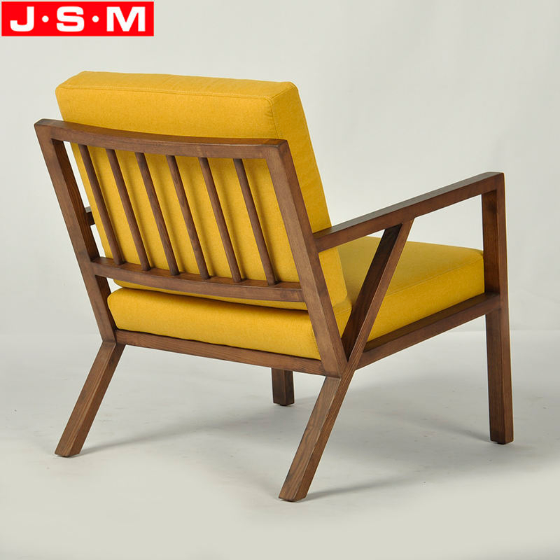 Classic Vintage Upholstered Wooden Frame Armchair Living Room Office Leisure Soft Chair