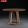 Modern 6 Seate Furniture Wood Large Outdoor Round Table Dining Table
