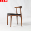 Home Furniture Fabric Cushion Seat Ash Timber Base Dining Chair