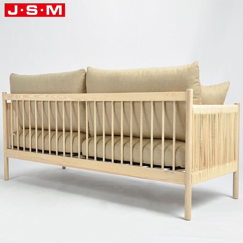 Modern Velvet Settee Wooden Couch Furniture Live Room Sofa Seat