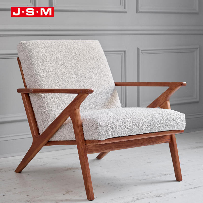 Minimalist Living Room Chair Wood Furniture Garden Single Armchair