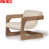 Leisure Chair Reading Chair Wood Frame Upholstered Fabric Armchair