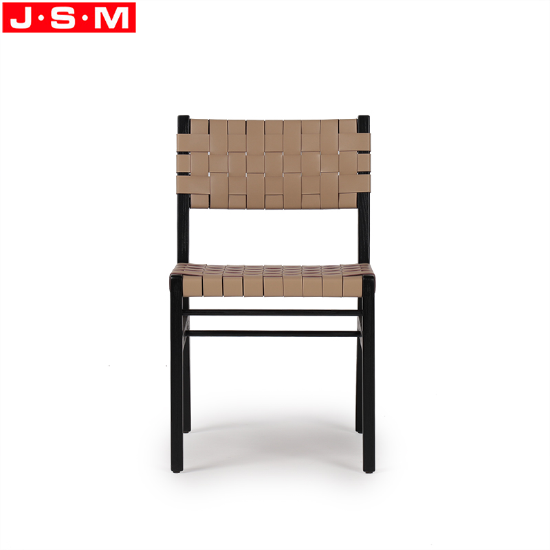 wood leather dining chairs