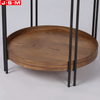 Nordic Side Table Living Room Stool Coffee Double Layer Tea Table