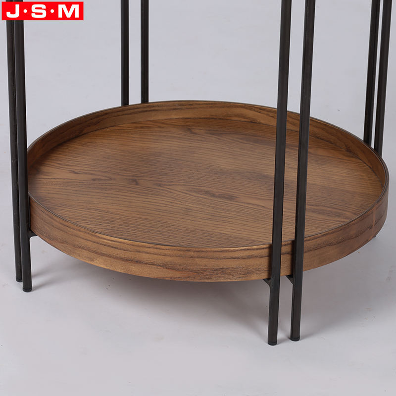 Nordic Side Table Living Room Stool Coffee Double Layer Tea Table
