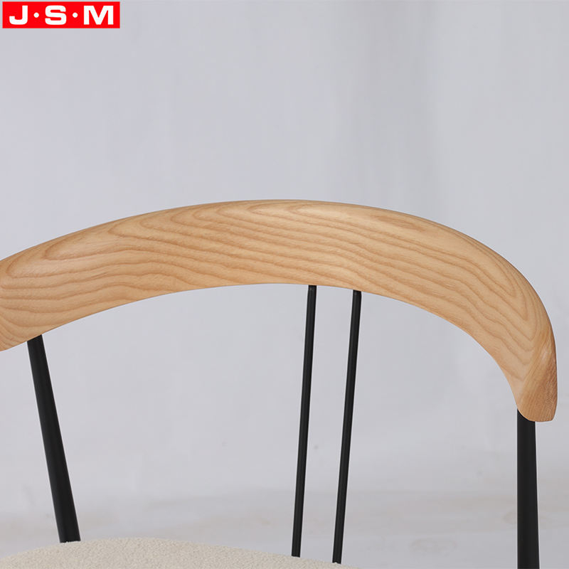 New Product Commercial Dining Room Metal Frame Cushion Seat Dining Chair